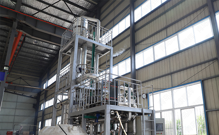 單效降膜蒸發器結構