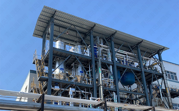 康景輝鋰電廢水多效蒸發結晶器準備試運行！